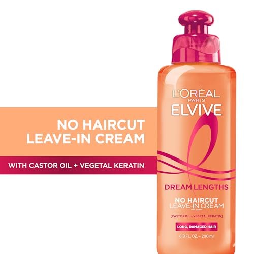 L'Oreal Paris Elvive Dream Lengths No Haircut Cream Leave In Conditioner, 6.8 fl. oz. - görsel 3