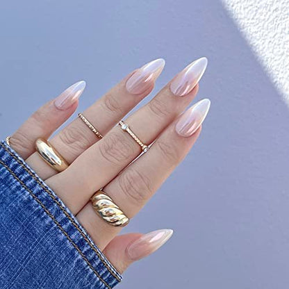 Daily Charme Magic White Nail Chrome Powder (White, 1g) – Pearlescent Glazed Donut Effect for DIY & Salon Manicure Avelisse