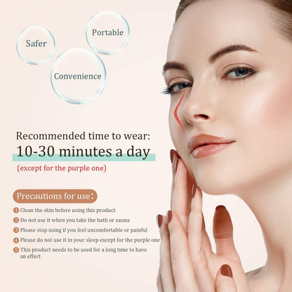 Frienda 4-Piece Nose Shaper Slimmer Lifting Clips Set - Silicone Bridge Shaper Beauty Tool for Women