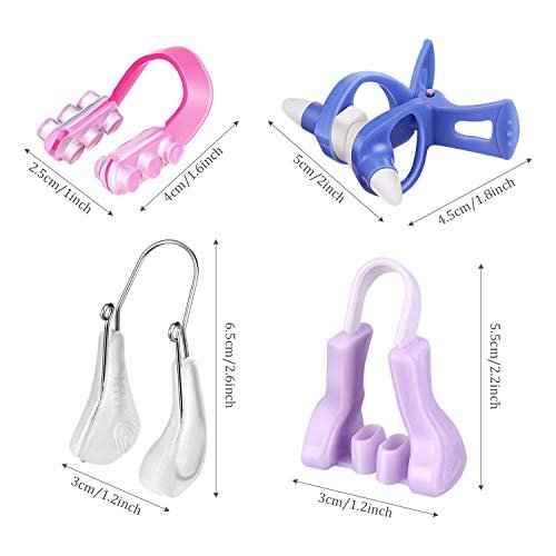 Frienda 4-Piece Nose Shaper Slimmer Lifting Clips Set - Silicone Bridge Shaper Beauty Tool for Women - görsel 4