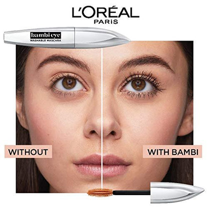 L'Oreal Paris Bambi Eye Mascara - Waterproof Blackest Black - Lasting Volume, Length & Lift Avelisse