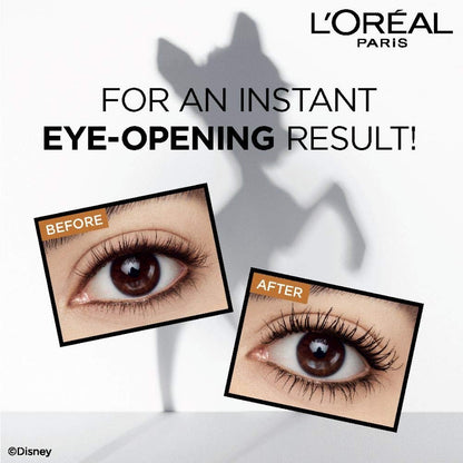 L'Oreal Paris Bambi Eye Mascara - Waterproof Blackest Black - Lasting Volume, Length & Lift Avelisse