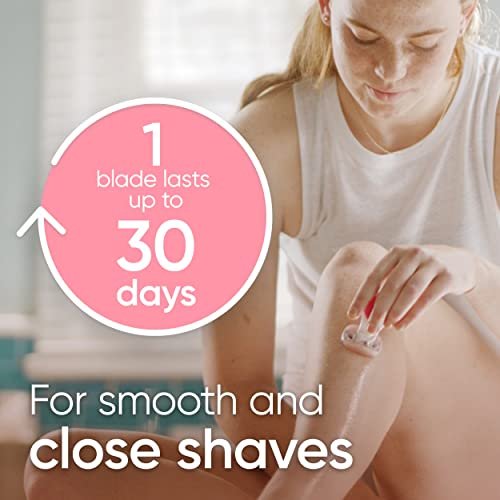 Gillette Venus Mini On The Go Women's Razor Handle with 3 ComfortGlide White Tea Scent Blade Refills + Travel Case Avelisse
