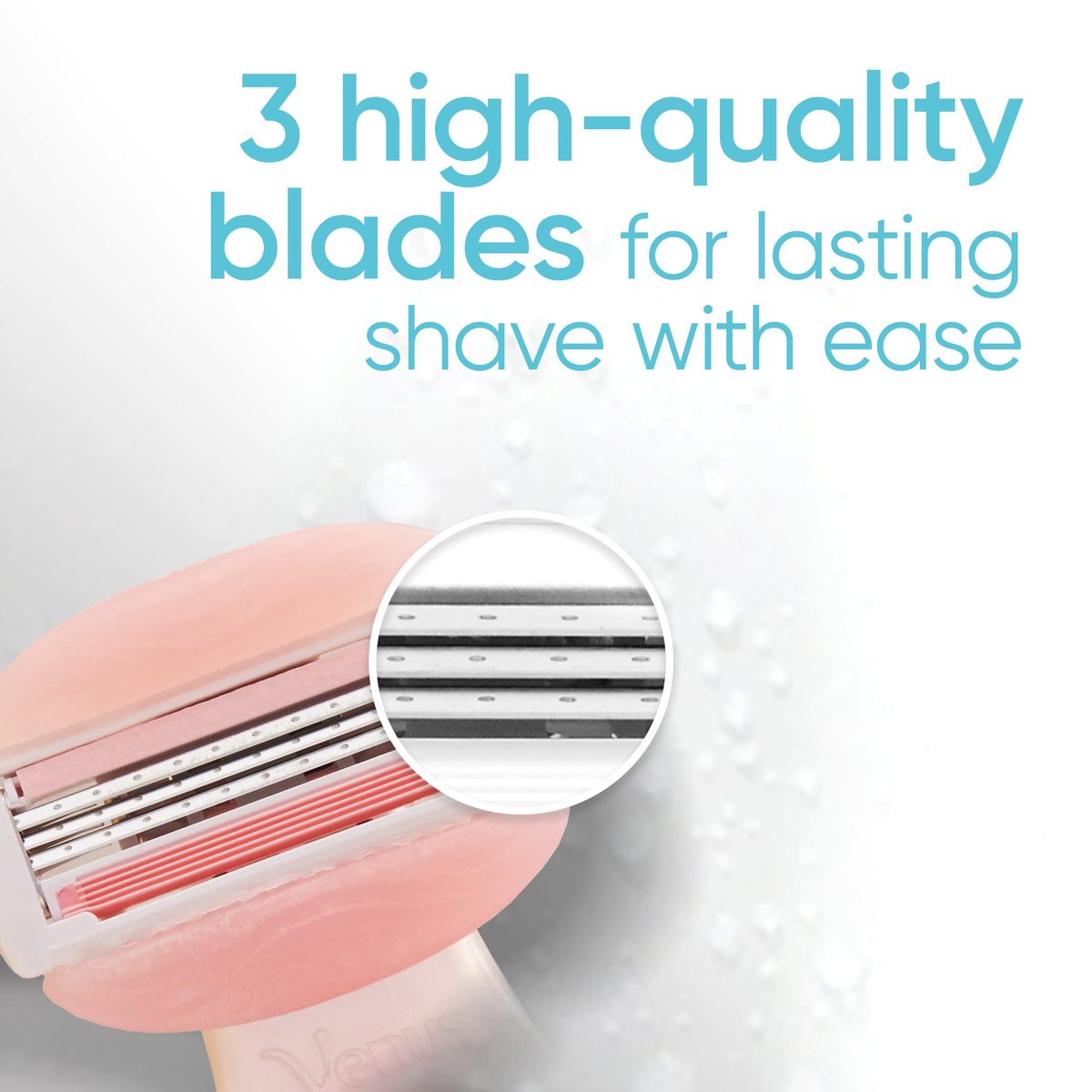 Gillette Venus Mini On The Go Women's Razor Handle with 3 ComfortGlide White Tea Scent Blade Refills + Travel Case Avelisse