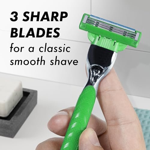 Gillette Mach3 Sensitive Shaving Razor for Men – 1 Handle + 5 Blade Refills for Sensitive Skin Avelisse