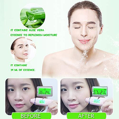 PalNour Aloe Facial Sheet Mask - Hydrating & Revitalizing for Dry, Oily, Sensitive Skin - 10 Pack
