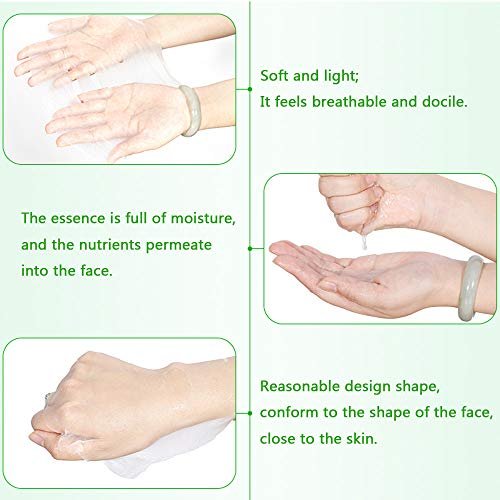 PalNour Aloe Facial Sheet Mask - Hydrating & Revitalizing for Dry, Oily, Sensitive Skin - 10 Pack - görsel 13