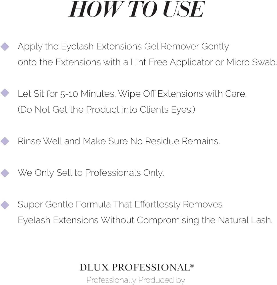 DLUX PROFESSIONAL Eyelash Extensions Cream Glue Remover – 15ml, Oatmeal Color, Fast Dissolving Professional Lash Adhesive Remover Avelisse