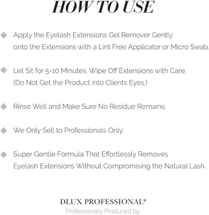 DLUX PROFESSIONAL Eyelash Extensions Cream Glue Remover – 15ml, Oatmeal Color, Fast Dissolving Professional Lash Adhesive Remover Avelisse