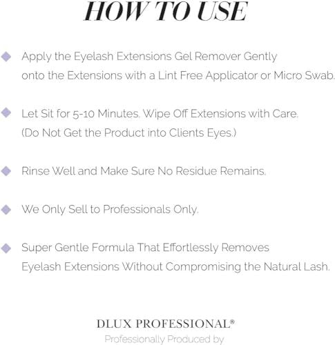 DLUX PROFESSIONAL Eyelash Extensions Cream Glue Remover – 15ml, Oatmeal Color, Fast Dissolving Professional Lash Adhesive Remover Avelisse