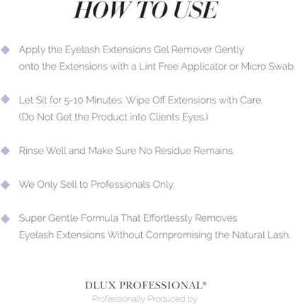 DLUX PROFESSIONAL Eyelash Extensions Cream Glue Remover – 15ml, Oatmeal Color, Fast Dissolving Professional Lash Adhesive Remover Avelisse