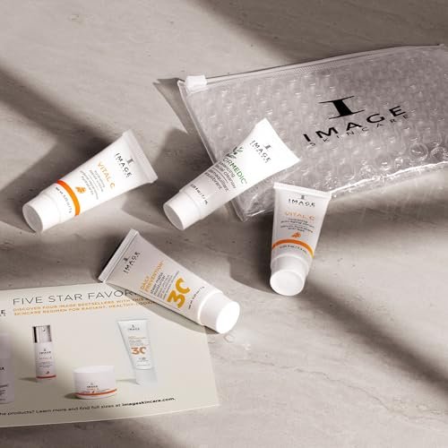 IMAGE Skincare Five Star Favorites Introductory Skincare 4-Step Regimen Set - Travel Size for Brighter, Healthier Looking Skin Avelisse