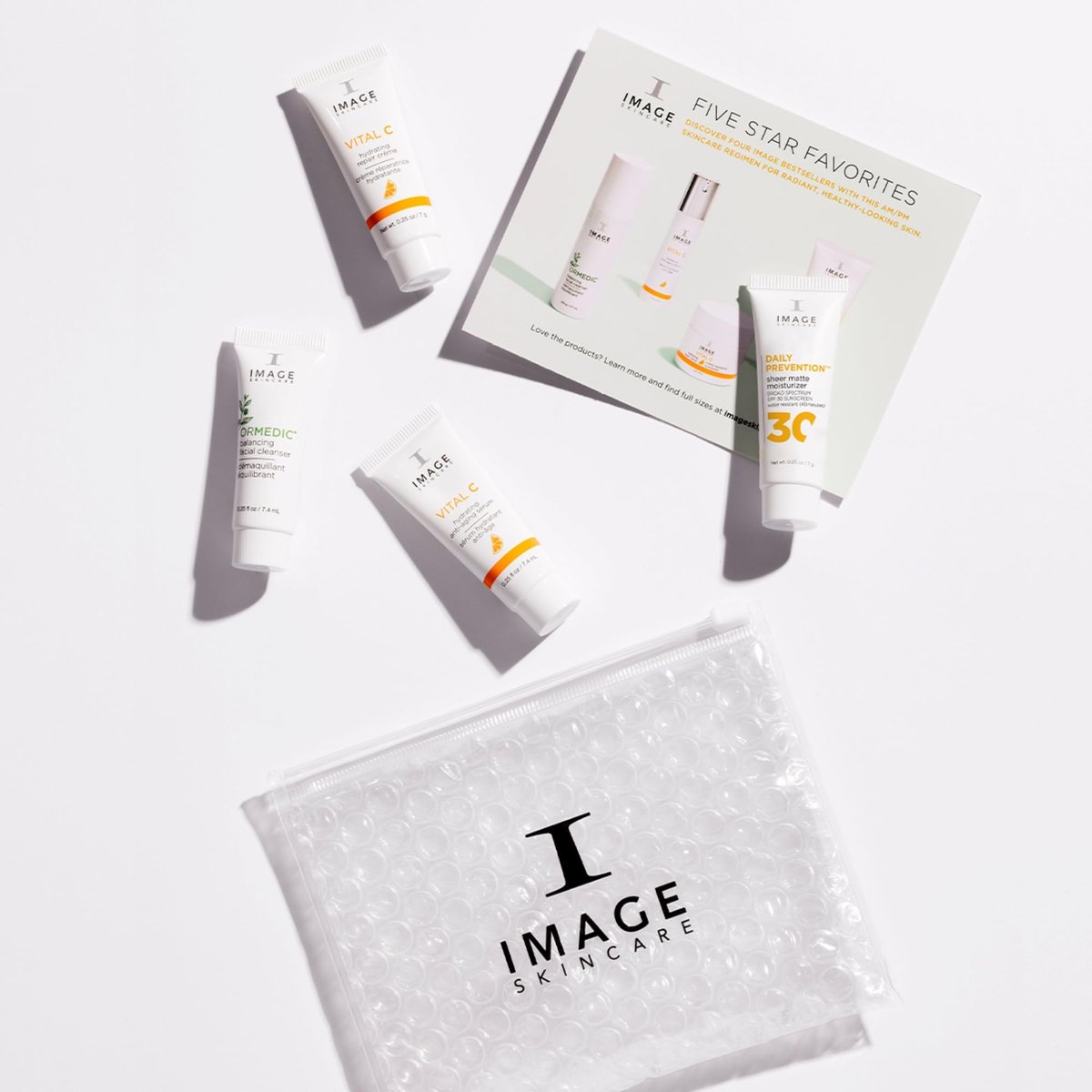 IMAGE Skincare Five Star Favorites Introductory Skincare 4-Step Regimen Set - Travel Size for Brighter, Healthier Looking Skin Avelisse