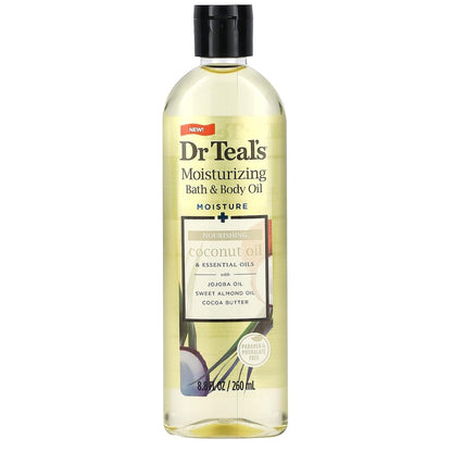 Moisturizing Nourishing Bath & Body Essential Oil - Coconut Oil, 8.8 fl oz (Pack of 2) Avelisse