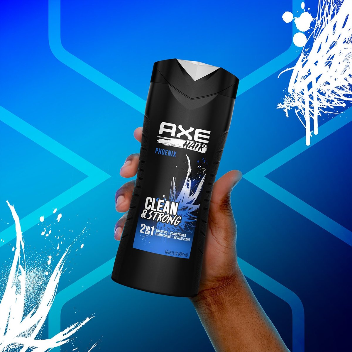 AXE Phoenix Men's 2-in-1 Shampoo & Conditioner 2-Pack, Crushed Mint & Rosemary Scent, 16 Fl Oz Each Avelisse