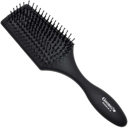 GIORGIO Detangling Air Cushion Brush - Small Anti-Static Hairbrush with Ball Tip Tourmaline Bristles for Men and Women
