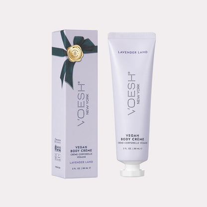 VOESH Vegan Body Creme - Lavender Land, 3 oz - Korean Skincare Moisturizer for Dry Skin Avelisse