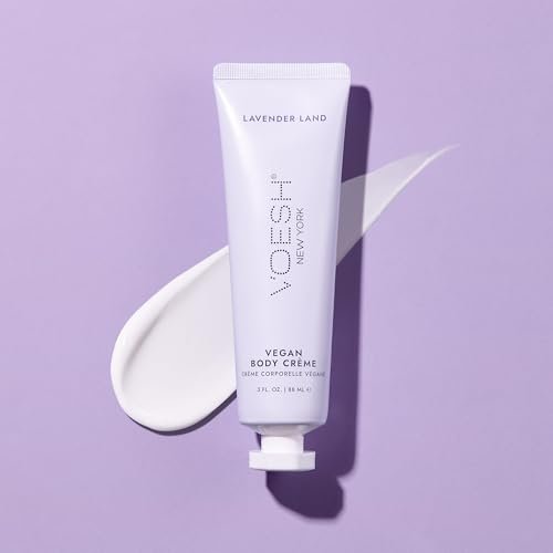 VOESH Vegan Body Creme - Lavender Land, 3 oz - Korean Skincare Moisturizer for Dry Skin Avelisse