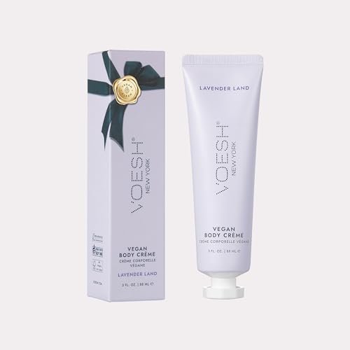 VOESH Vegan Body Creme - Lavender Land, 3 oz - Korean Skincare Moisturizer for Dry Skin Avelisse