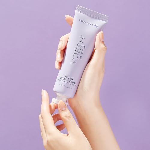 VOESH Vegan Body Creme - Lavender Land, 3 oz - Korean Skincare Moisturizer for Dry Skin Avelisse