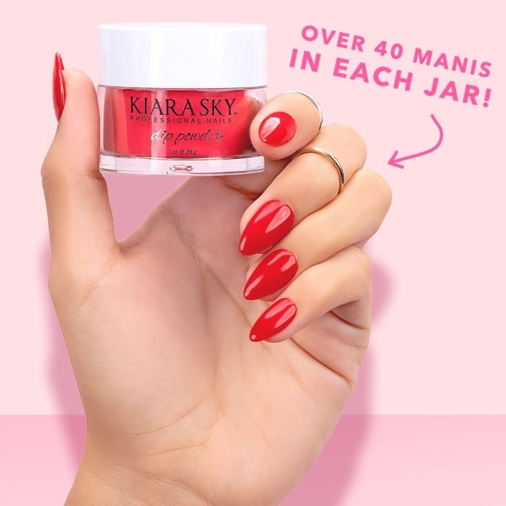 Kiara Sky Dip Powder - D613 - Pastel Pink - Electro Pop Collection - görsel 7