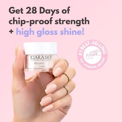 Kiara Sky Dip Powder - D613 - Pastel Pink - Electro Pop Collection