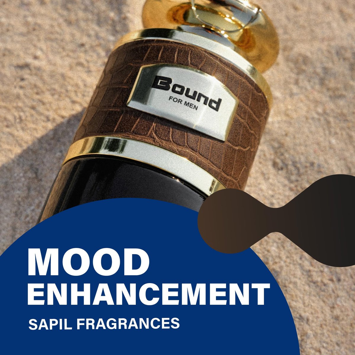 Sapil Bound Eau de Parfum for Men – Long Lasting Oriental Spicy Fragrance with Green Mandarin, Cardamom & Leather Notes, 3.4 oz / 100ml Avelisse