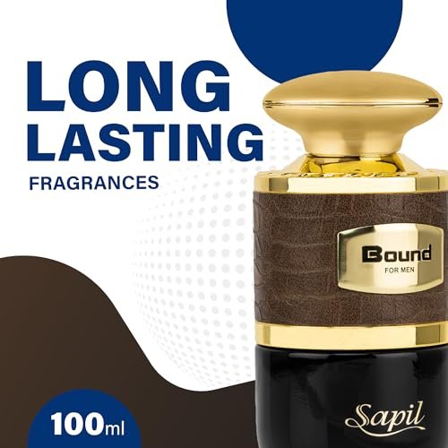 Sapil Bound Eau de Parfum for Men – Long Lasting Oriental Spicy Fragrance with Green Mandarin, Cardamom & Leather Notes, 3.4 oz / 100ml Avelisse