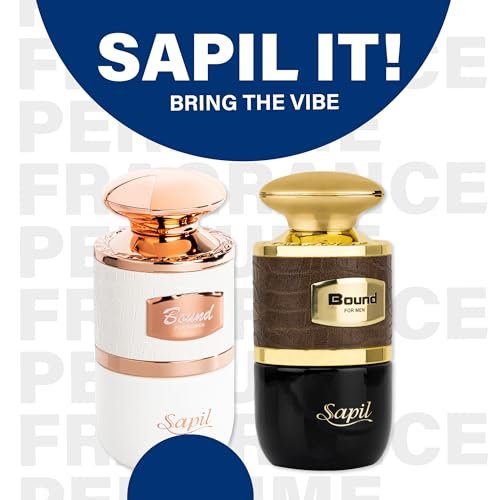 Sapil Bound Eau de Parfum for Men – Long Lasting Oriental Spicy Fragrance with Green Mandarin, Cardamom & Leather Notes, 3.4 oz / 100ml Avelisse
