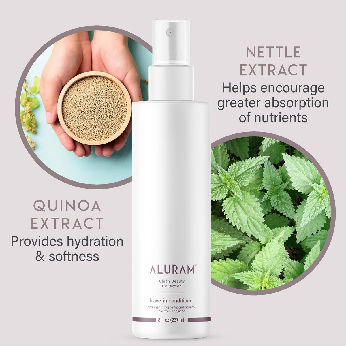 ALURAM Coconut Water Leave-In Conditioner for Healthy, Hydrated Hair - 8 Fl Oz - görsel 7