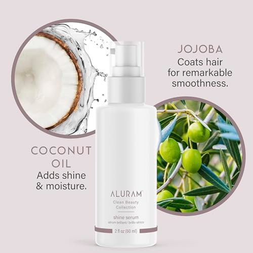 ALURAM Coconut Water Shine Serum – Frizz Control & Radiant Gloss for All Hair Types, 2 Fl Oz Avelisse