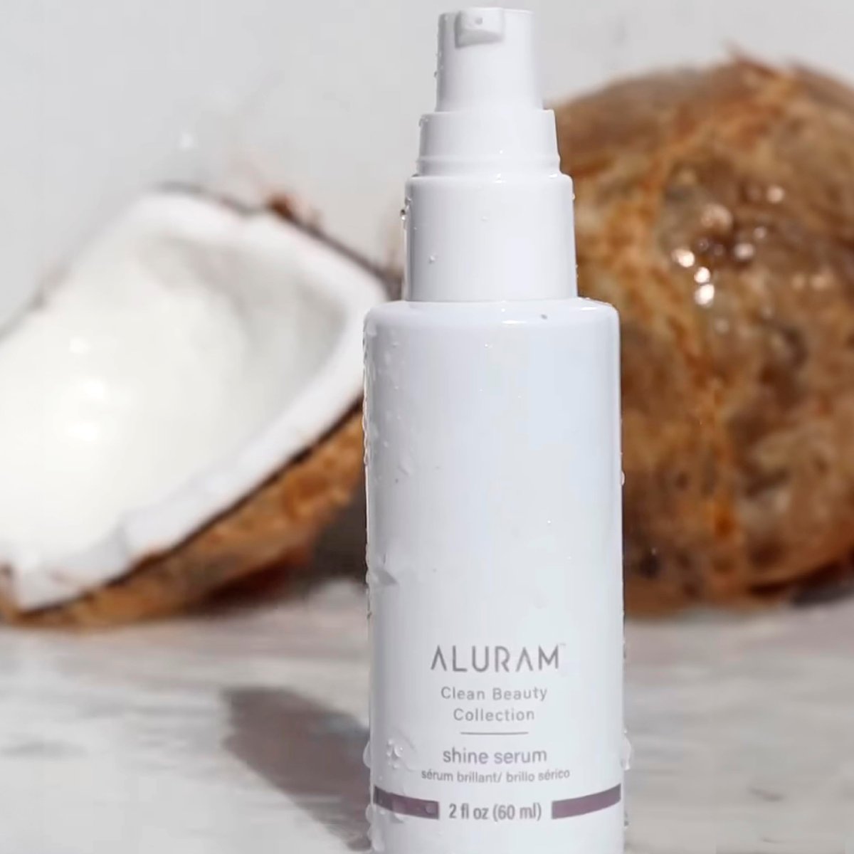 ALURAM Coconut Water Shine Serum – Frizz Control & Radiant Gloss for All Hair Types, 2 Fl Oz Avelisse