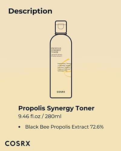 COSRX Full Fit Propolis Synergy Toner - 280ml / 9.46 fl.oz | Instant Moisture Boosting Toner with 72.6% Propolis, 10.7% Honey & Panthenol | Korean Skin Care - görsel 14