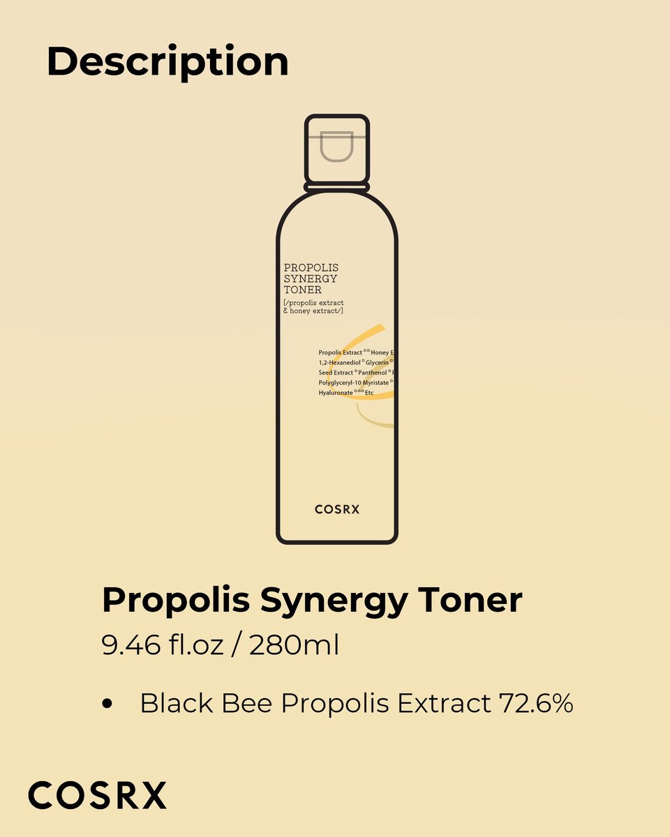 COSRX Full Fit Propolis Synergy Toner - 280ml / 9.46 fl.oz | Instant Moisture Boosting Toner with 72.6% Propolis, 10.7% Honey & Panthenol | Korean Skin Care - görsel 13