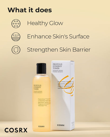 COSRX Full Fit Propolis Synergy Toner - 280ml / 9.46 fl.oz | Instant Moisture Boosting Toner with 72.6% Propolis, 10.7% Honey & Panthenol | Korean Skin Care