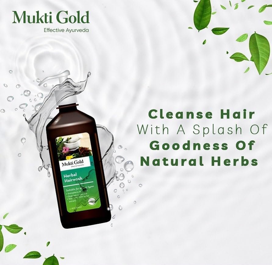 Mukti Gold Hair Wash 500 ml – Nourishing Shampoo for Healthy Hair - görsel 8