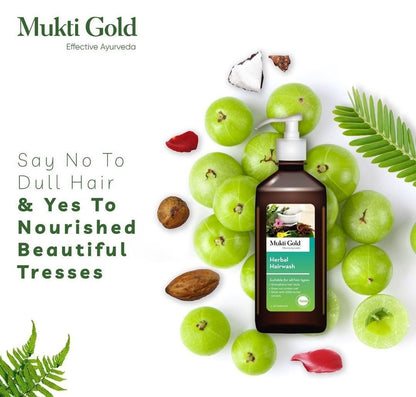 Mukti Gold Hair Wash 500 ml – Nourishing Shampoo for Healthy Hair