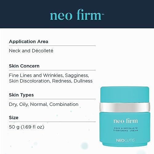 NEOCUTIS Neo Firm Neck and Décolleté Firming Cream – Anti-Aging Skin Tightening Treatment, 50ml Avelisse