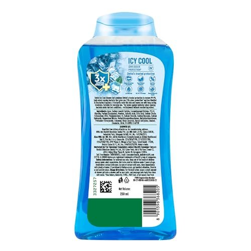 Dettol Body Wash and Shower Gel Cool 250ml – Refreshing Antibacterial Cleanser - görsel 17