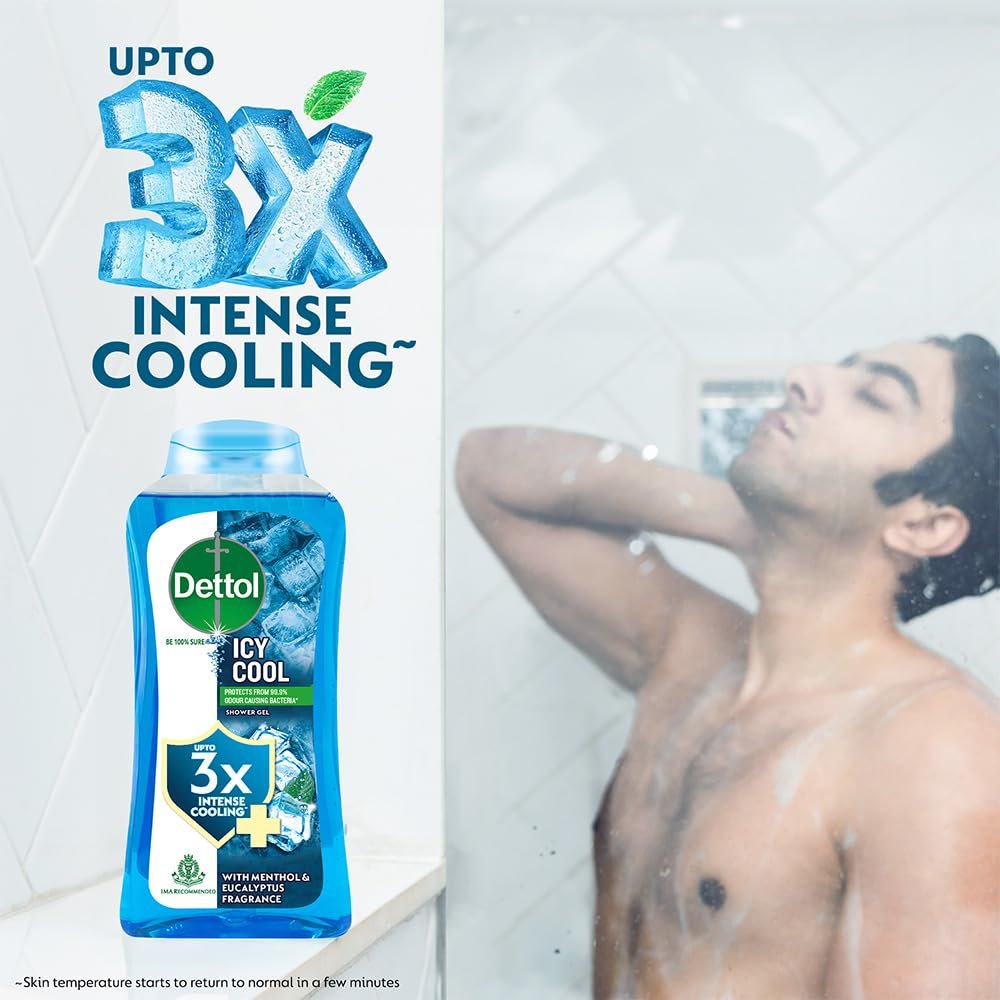 Dettol Body Wash and Shower Gel Cool 250ml – Refreshing Antibacterial Cleanser - görsel 6