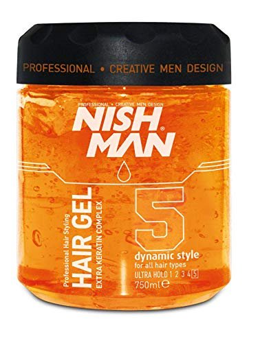 Nishman Ultra Strong Hair Styling Gel 750 ml - Maximum Hold for All-Day Style