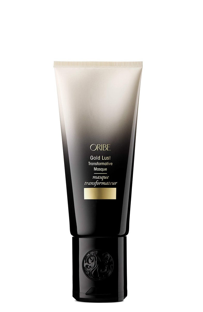 Oribe Gold Lust Transformative Mask - Strengthens & Repairs Damaged Hair - Adds Softness, Shine & Nourishes Dry Strands - with Biotin & Niacinamide - 5 oz Avelisse