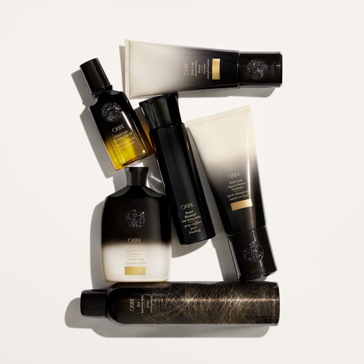 Oribe Gold Lust Transformative Mask - Strengthens & Repairs Damaged Hair - Adds Softness, Shine & Nourishes Dry Strands - with Biotin & Niacinamide - 5 oz Avelisse