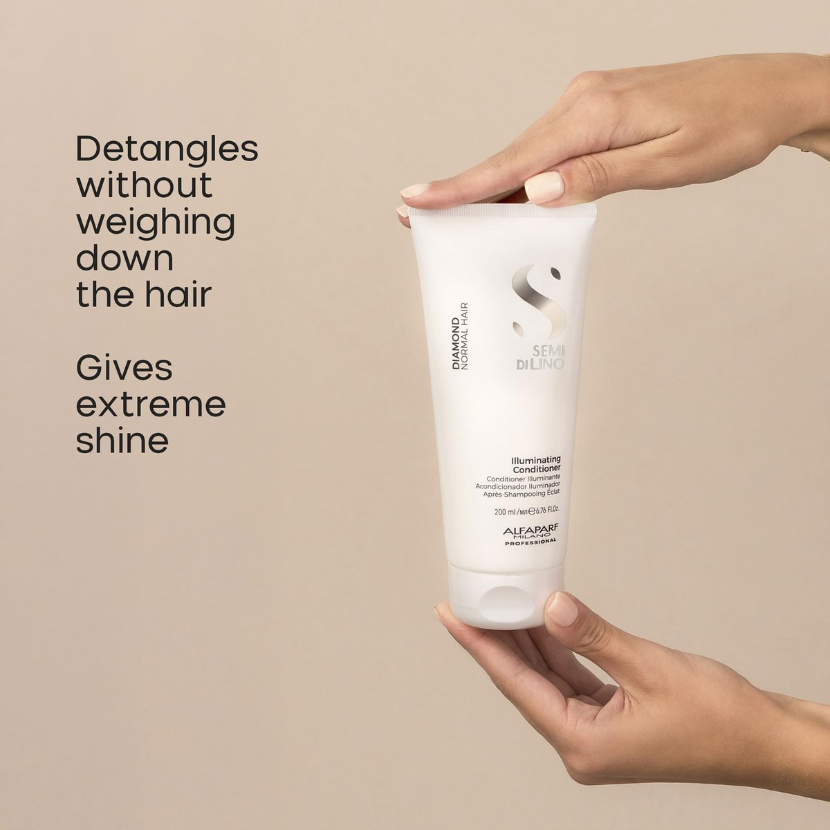 Semi di Lino Diamond Shampoo and Conditioner Set – Infused with Argan Oil & Shea Butter for Brilliant Shine and Softness, Sulfate-Free, Color-Safe for All Hair Types Avelisse