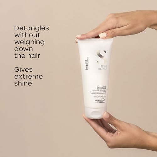 Semi di Lino Diamond Shampoo and Conditioner Set – Infused with Argan Oil & Shea Butter for Brilliant Shine and Softness, Sulfate-Free, Color-Safe for All Hair Types Avelisse