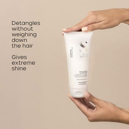 Semi di Lino Diamond Shampoo and Conditioner Set – Infused with Argan Oil & Shea Butter for Brilliant Shine and Softness, Sulfate-Free, Color-Safe for All Hair Types Avelisse