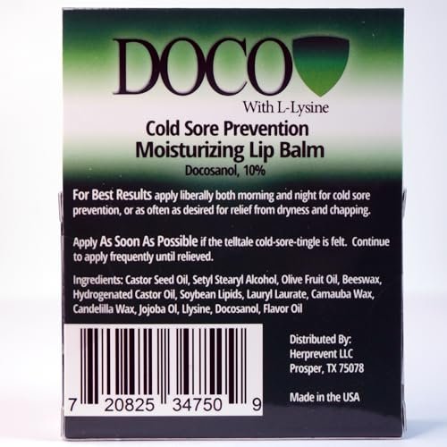 DocoShield Lip Balm with Docosanol and Lysine (3-Pack) – Clear, Moisturizing Lip Care - görsel 6