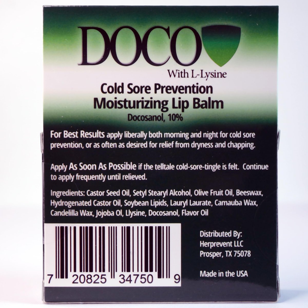 DocoShield Lip Balm with Docosanol and Lysine (3-Pack) – Clear, Moisturizing Lip Care - görsel 5