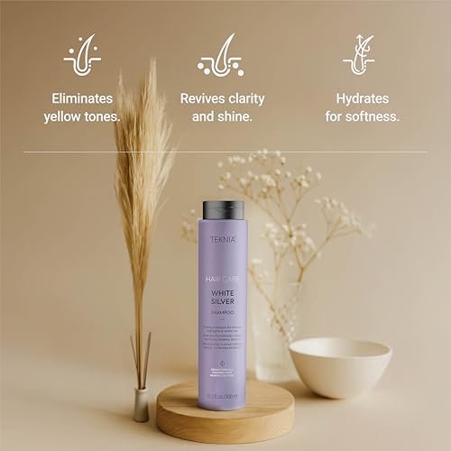 LAKMÉ Teknia White Silver Shampoo - Toning Shampoo for Blondes and Bleached Hair, 10.2 Fl Oz - görsel 6