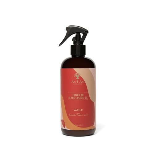 As I Am JBCO Water Nano Curl Strengthener - 16 oz - Jamaican Black Castor Oil, Vitamin C & E - Moisturizes, Detangles, Anti-Frizz for Curly Hair - görsel 2